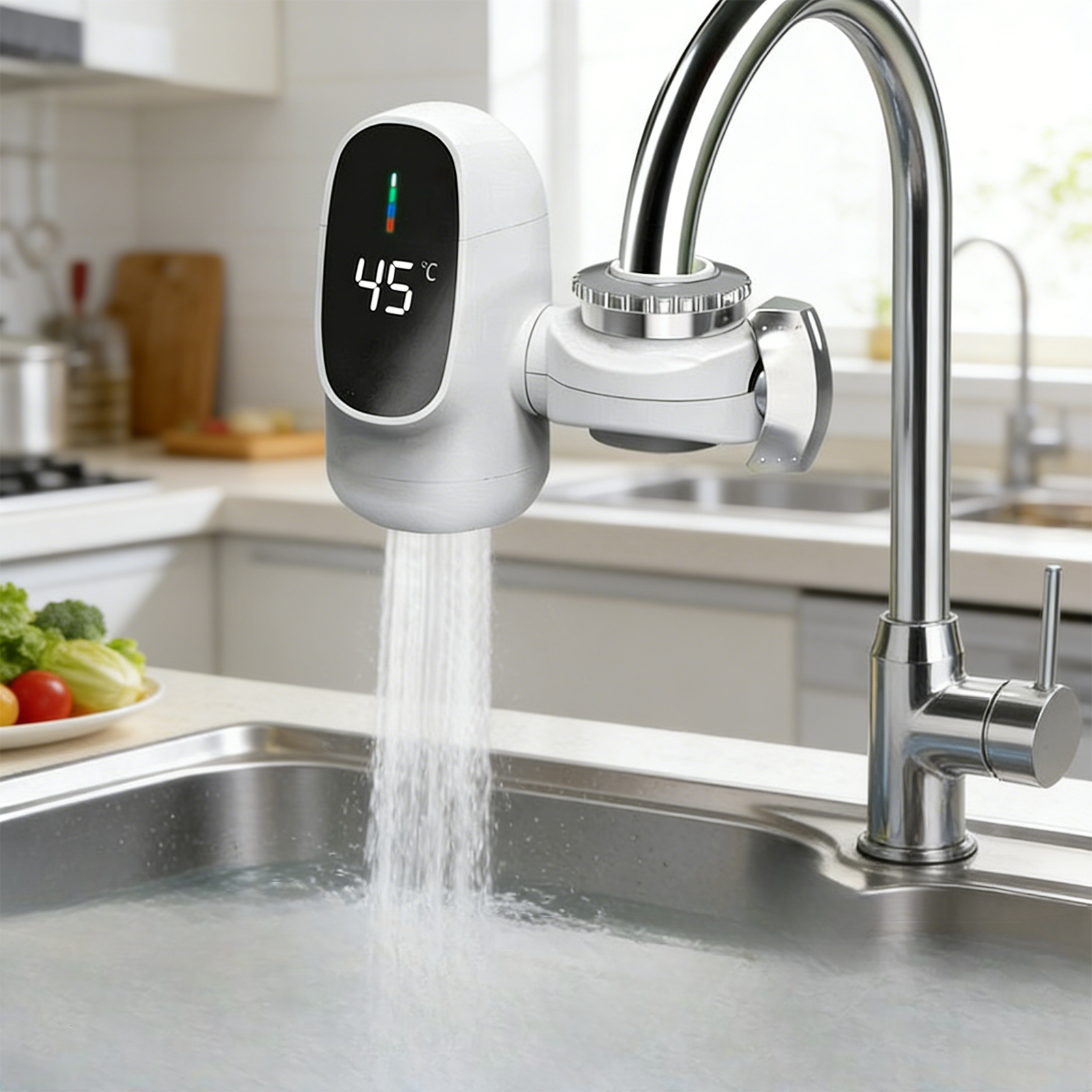 Commercial Kitchen Faucets - 3000W Kitchen Electric Water Heater Tap