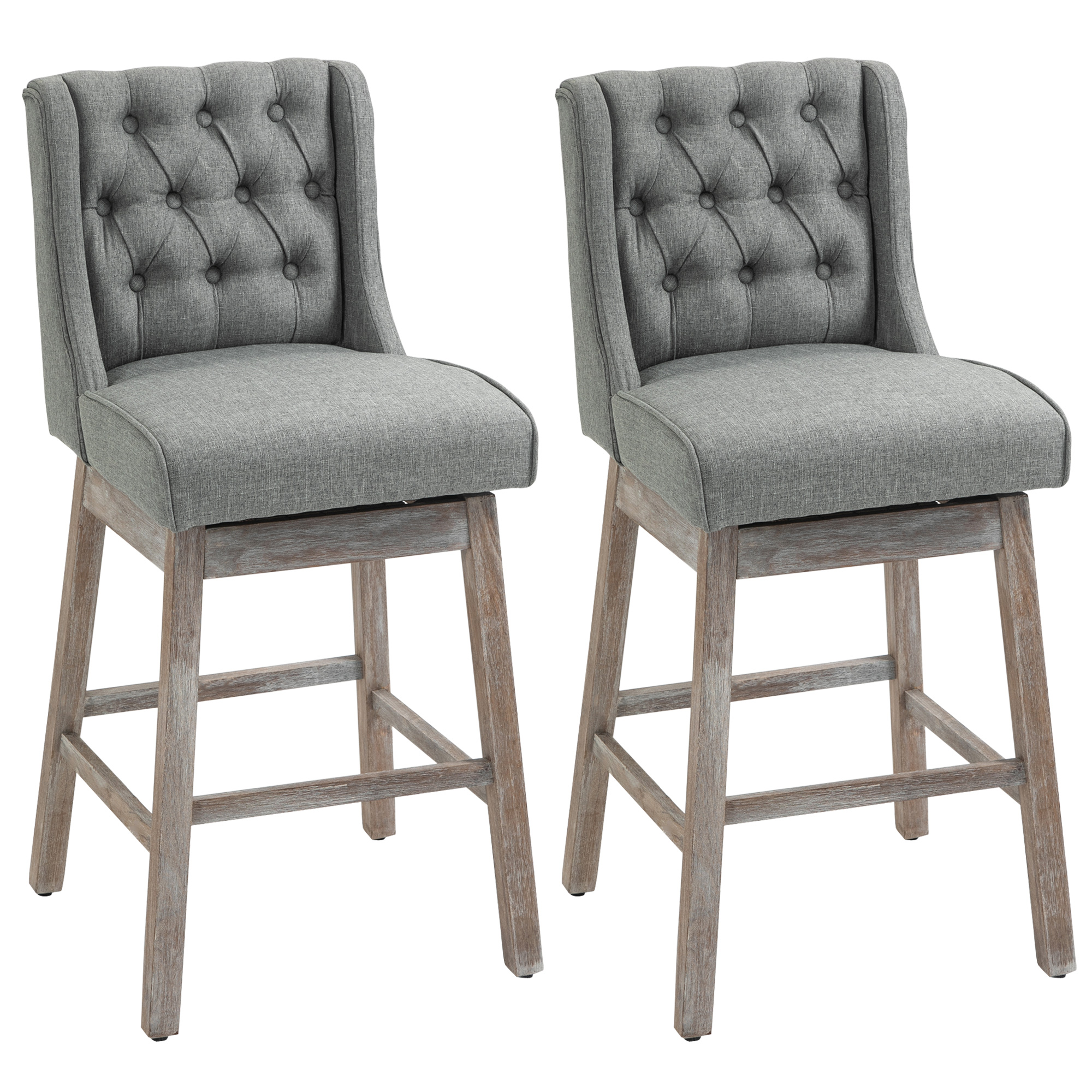 Commercial Kitchen Design - HOMCOM Bar Height Bar Stools Set