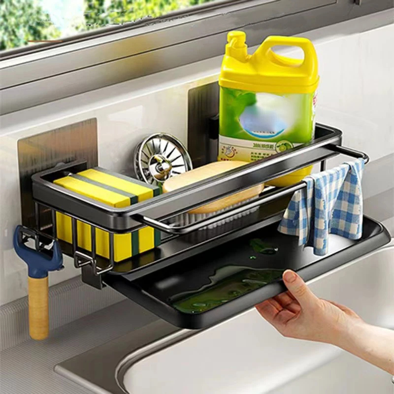 Commercial Kitchen Shelving - Kitchen Storage Rack Sink Drain Rack