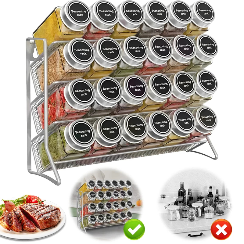 4 Tier Carbon Steel Spice Orga - Commercial Kitchen Shelving reseña y precio