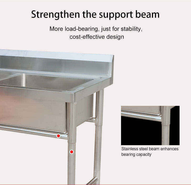 Singapore Hot Selling  Standar - Commercial Kitchen Sink reseña y precio