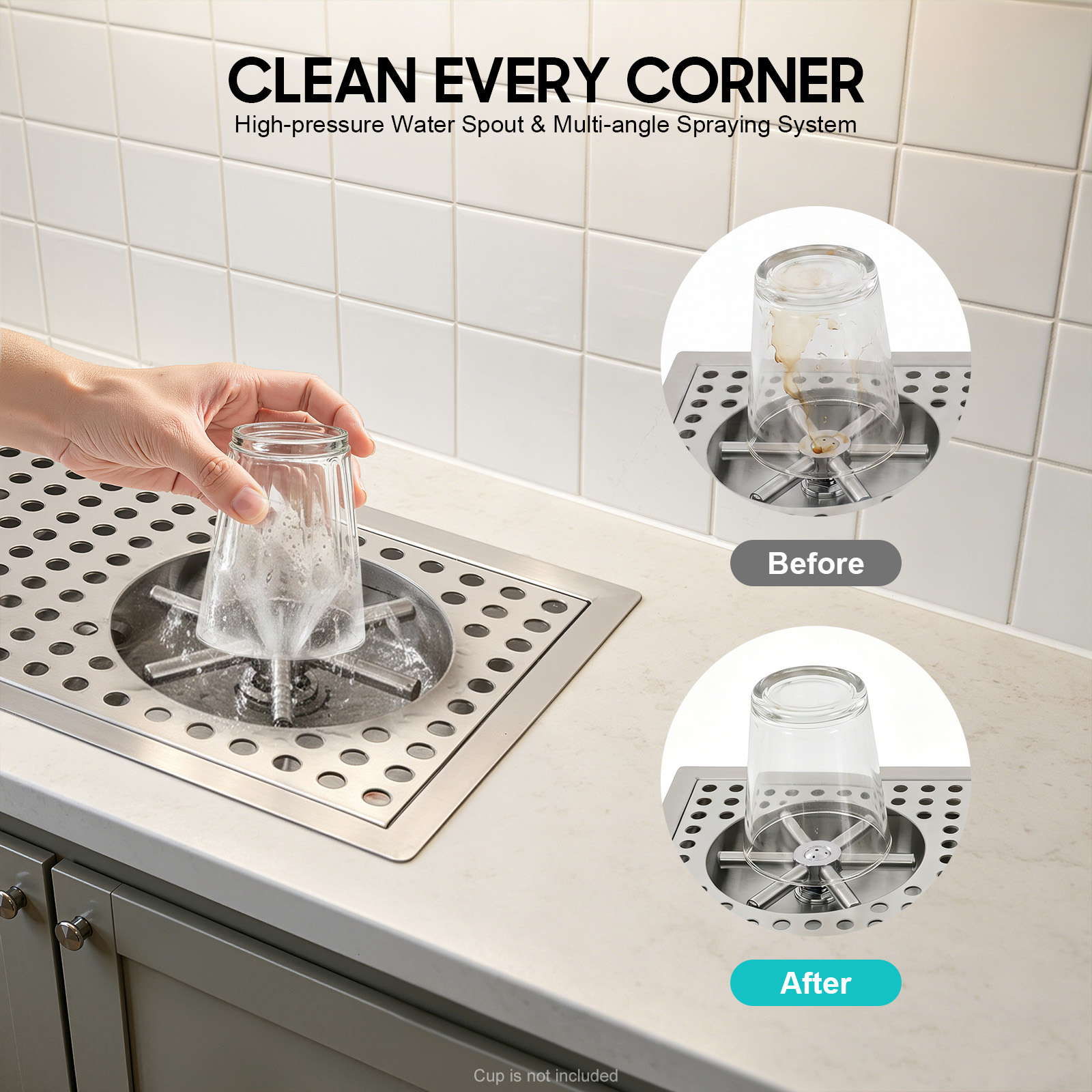 Commercial 304 Stainless Steel - Commercial Kitchen Faucets reseña y precio
