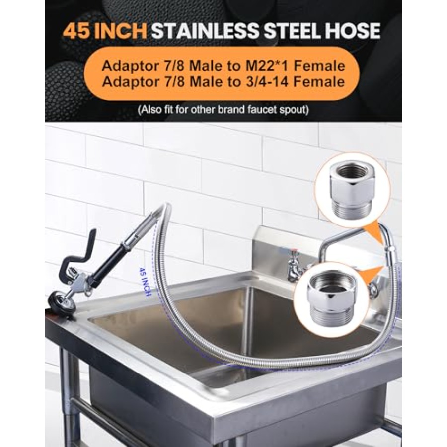 Commercial kitchen sink spraye - Commercial Kitchen Sink reseña y precio