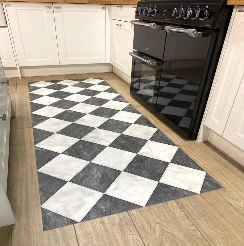 Black and Gold Marble Runner R - Commercial Kitchen Tile Flooring reseña y precio