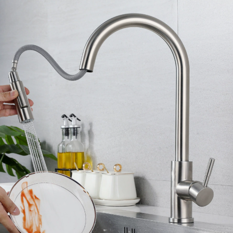 Modern Matte Black Kitchen Fau - Commercial Kitchen Faucets reseña y precio