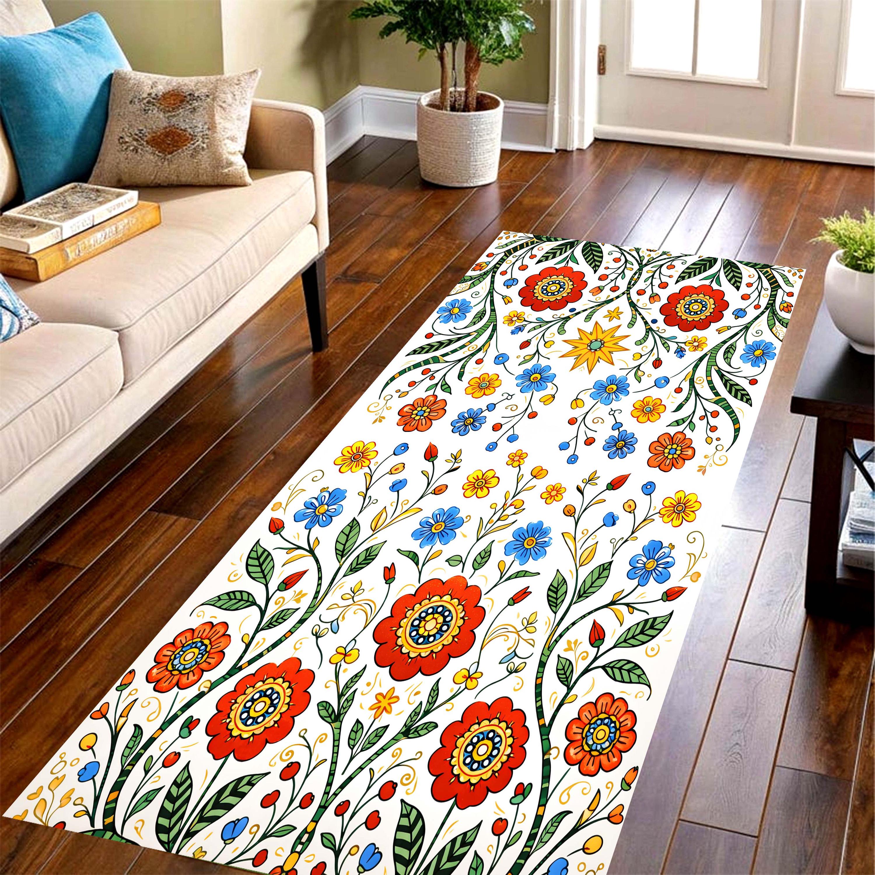 Light Green Mixed Wild Floral  - Commercial Kitchen Mats Anti Fatigue reseña y precio