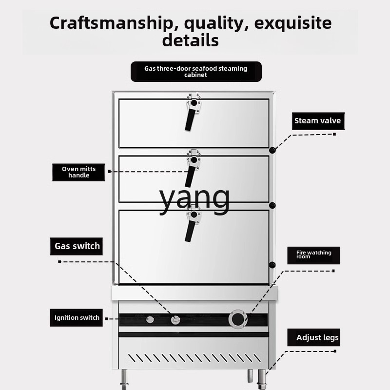CX commercial three-door gas e - Commercial Steamer Cabinet reseña y precio