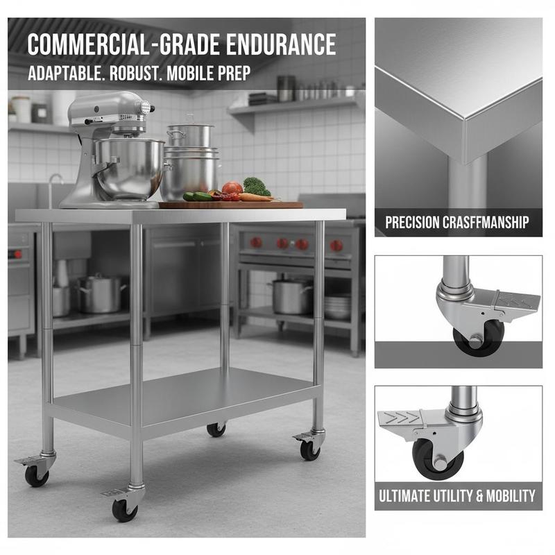 Metal Prep Station 24 x 24 x 3 - Commercial Kitchen Design reseña y precio