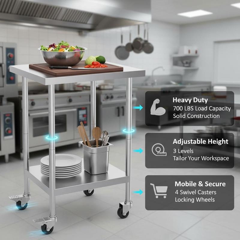 Metal Prep Station 24 x 24 x 3 - Commercial Kitchen Design reseña y precio