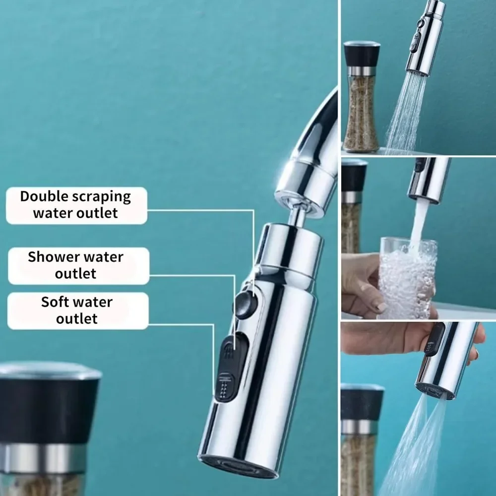 1pc 3 in1 Flexible Kitchen Fau - Commercial Kitchen Faucets reseña y precio
