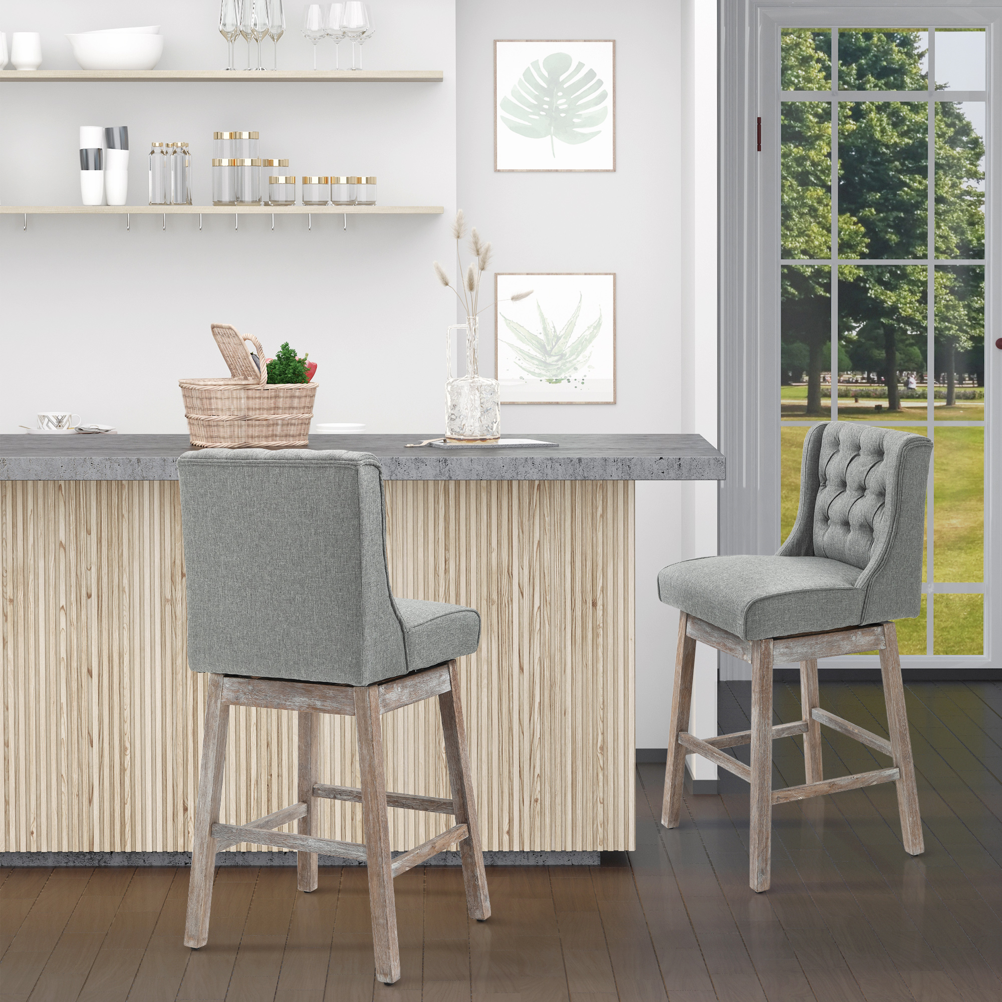 HOMCOM Bar Height Bar Stools S - Commercial Kitchen Design reseña y precio