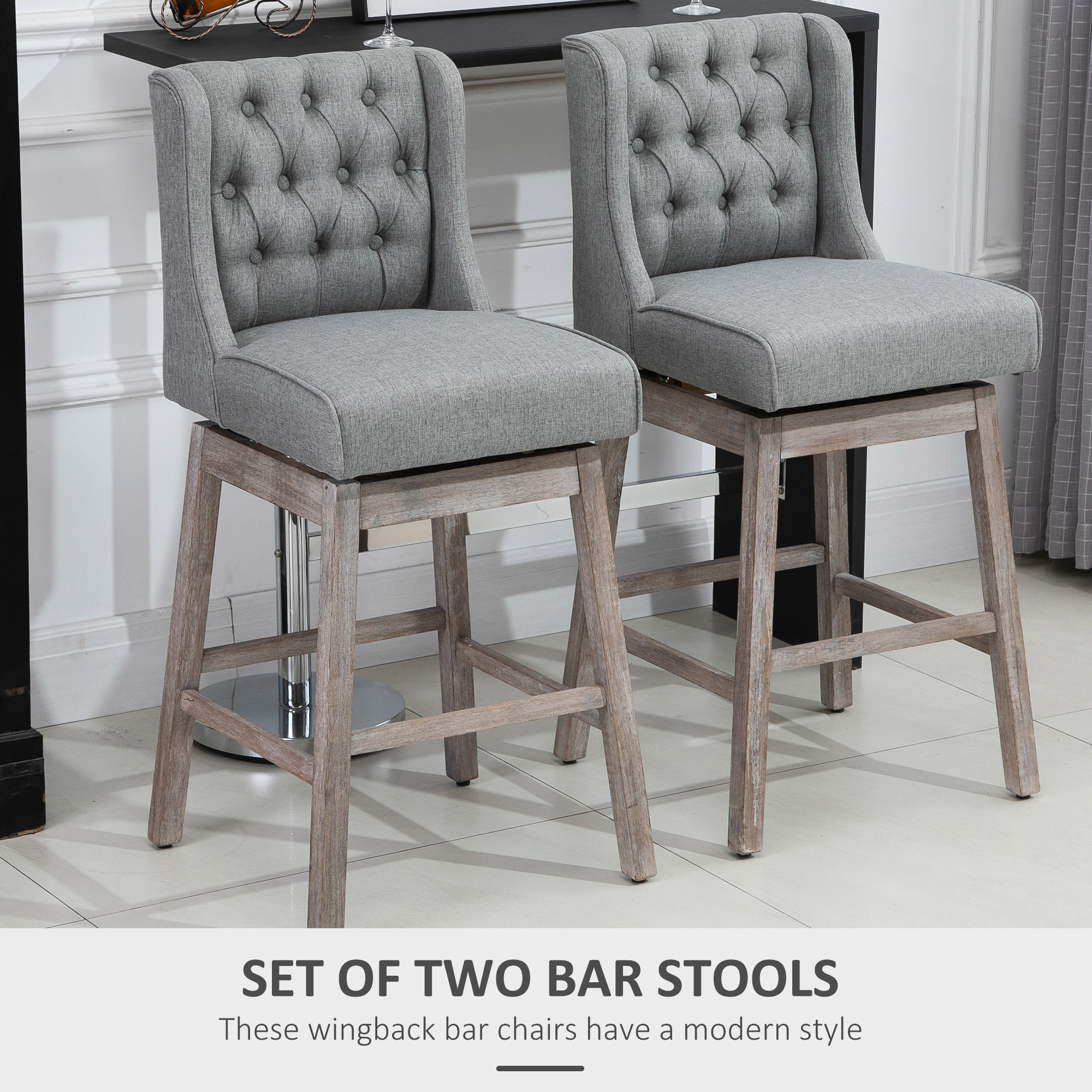 HOMCOM Bar Height Bar Stools S - Commercial Kitchen Design reseña y precio