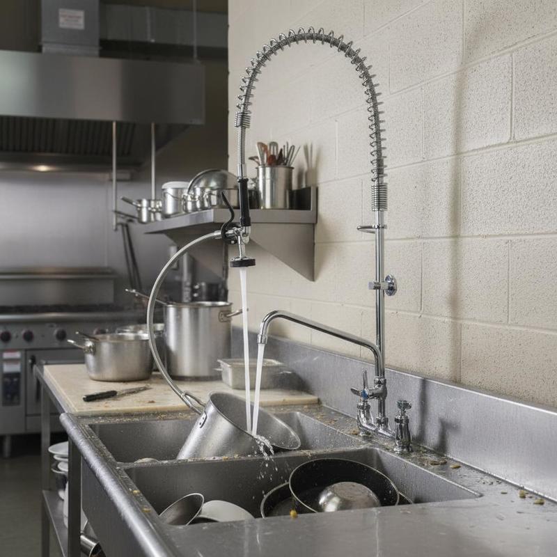 Commercial Kitchen Tap 44-Inch - Commercial Kitchen Plumbing reseña y precio