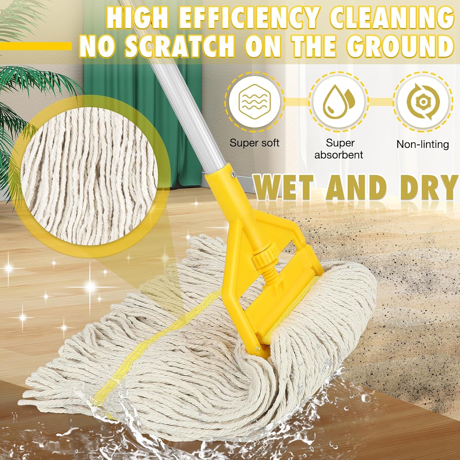 Commercial Mop Heavy Duty Indu - Commercial Kitchen Tile Flooring reseña y precio