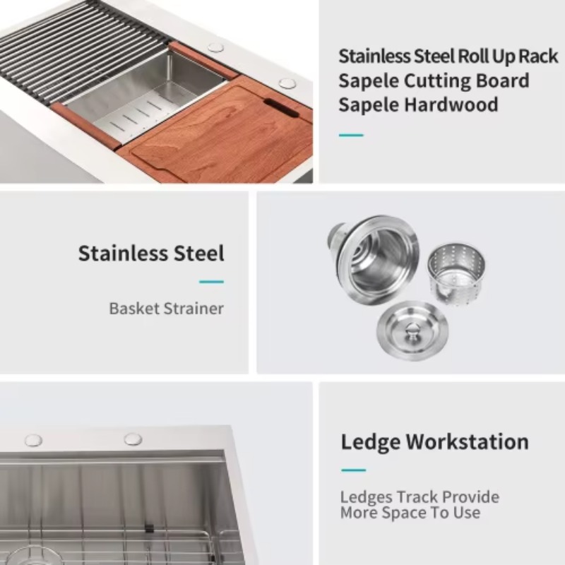 ATV Heavy Duty Commercial 36x2 - Commercial Kitchen Sink reseña y precio