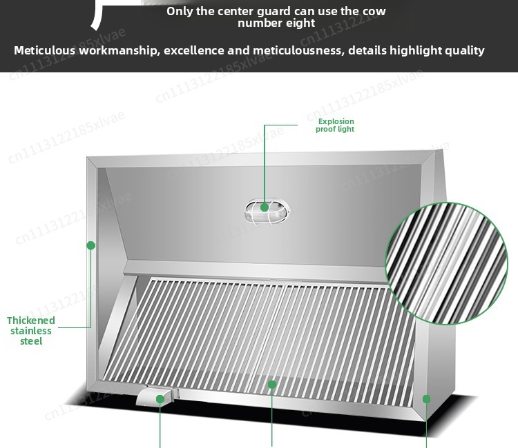 Thickened Stainless Steel Fume - Range Commercial Kitchen reseña y precio