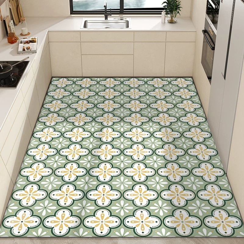 Kitchen Carpet PVC Waterproof  - Commercial Kitchen Tile Flooring reseña y precio