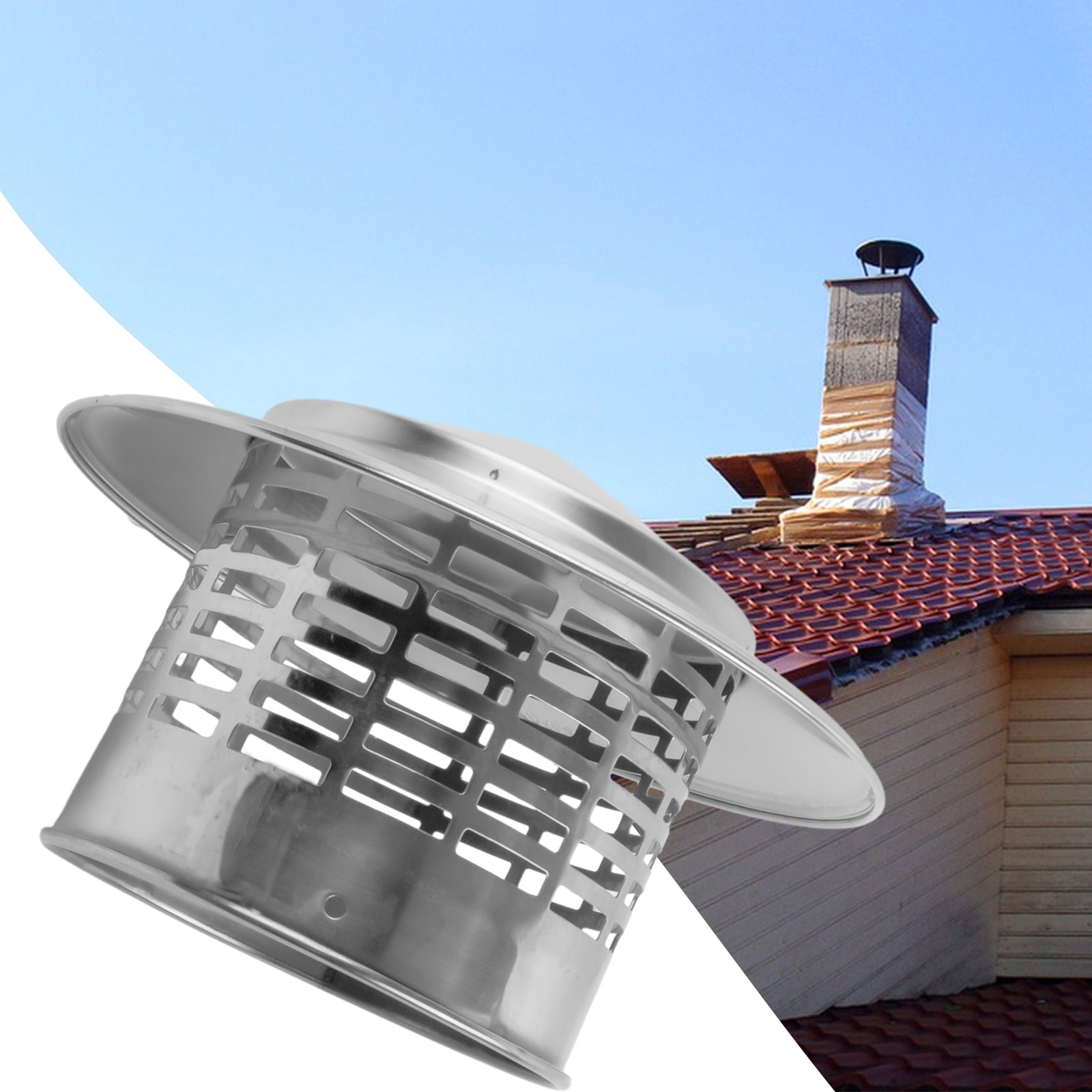 110/160mm Chimney Cap Exterior - Commercial Exhaust Hood reseña y precio