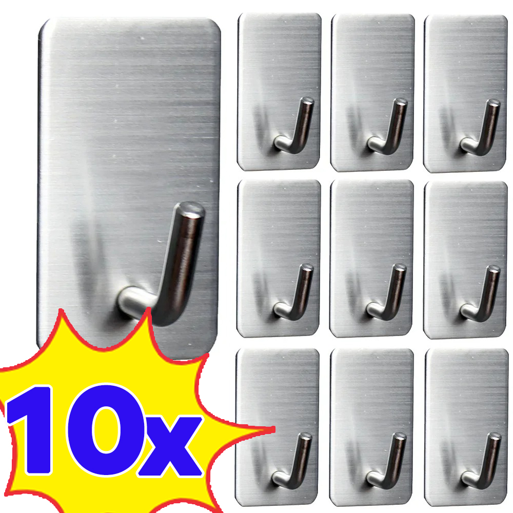 1-10Pcs Self Adhesive Hook Sta - Commercial Kitchen Shelving reseña y precio