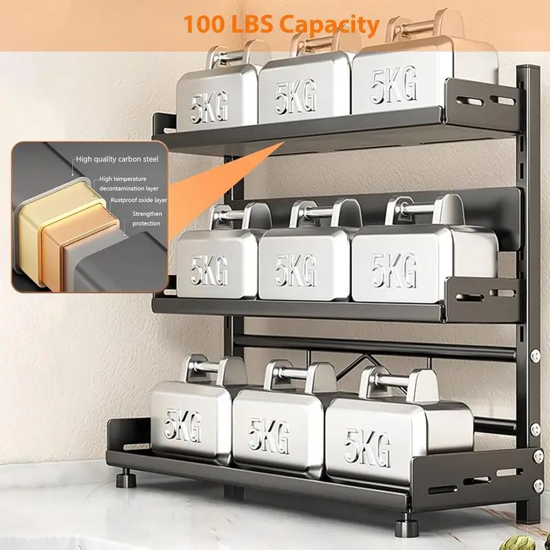 3 Tier Spice Storage Rack for  - Commercial Kitchen Shelving reseña y precio