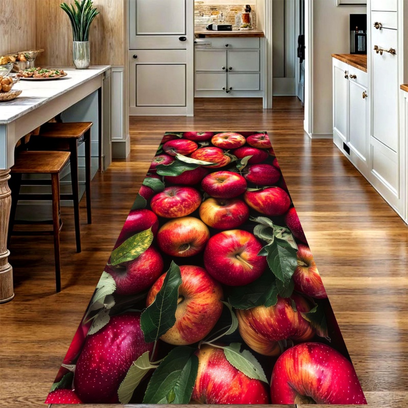 Realistic Red Apple Fruit Prin - Commercial Kitchen Mats Anti Fatigue reseña y precio