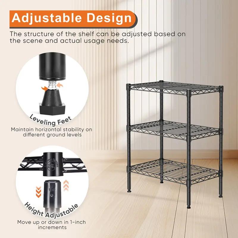 Sweetcrispy 4-Tier Metal Wire  - Commercial Kitchen Shelving reseña y precio