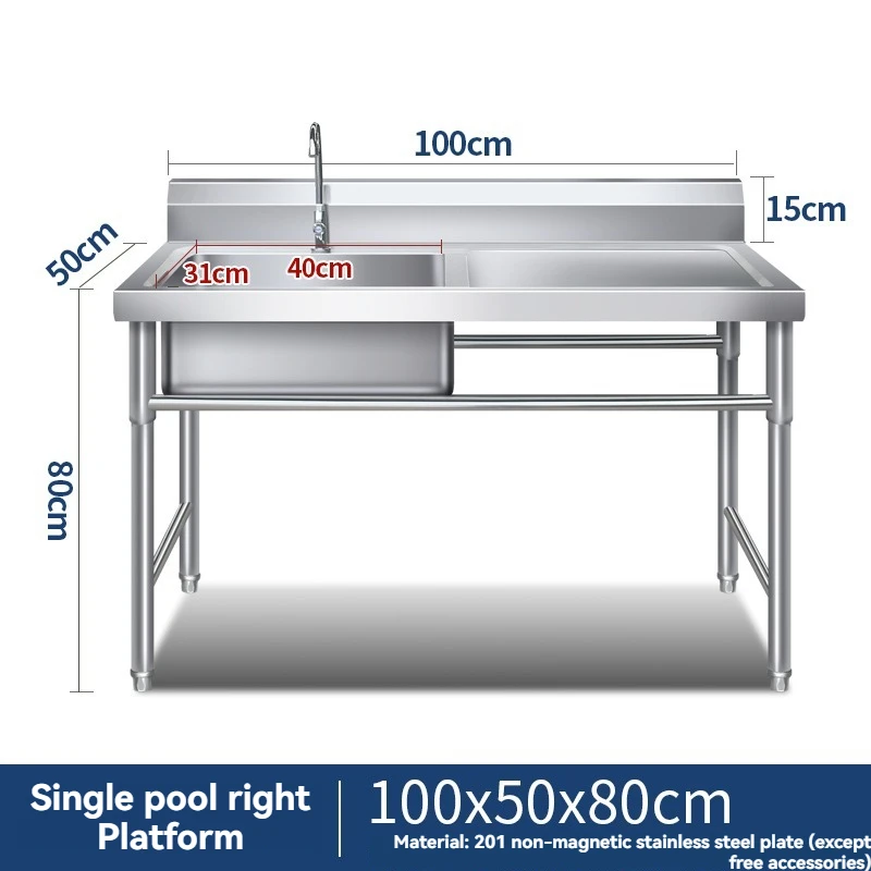 Commercial Stainless Steel Sin - Commercial Kitchen Plumbing reseña y precio