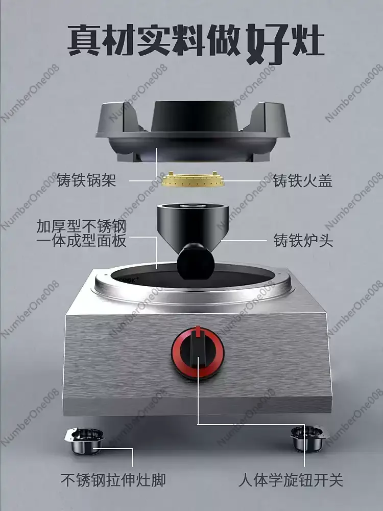 Kitchen Single Gas Stove House - Range Commercial Kitchen reseña y precio