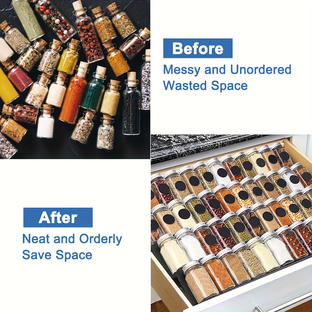 6pcs Expandable Spice Drawer O - Commercial Kitchen Shelving reseña y precio