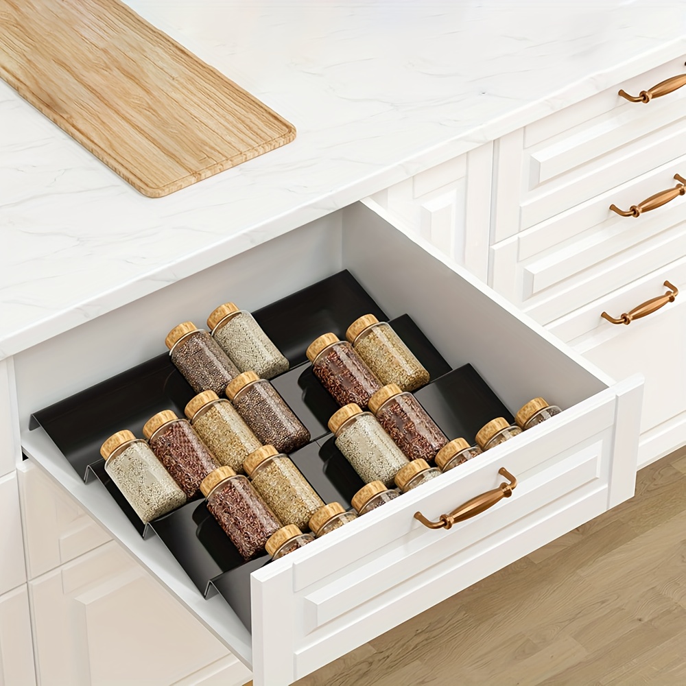 6pcs Expandable Spice Drawer O - Commercial Kitchen Shelving reseña y precio