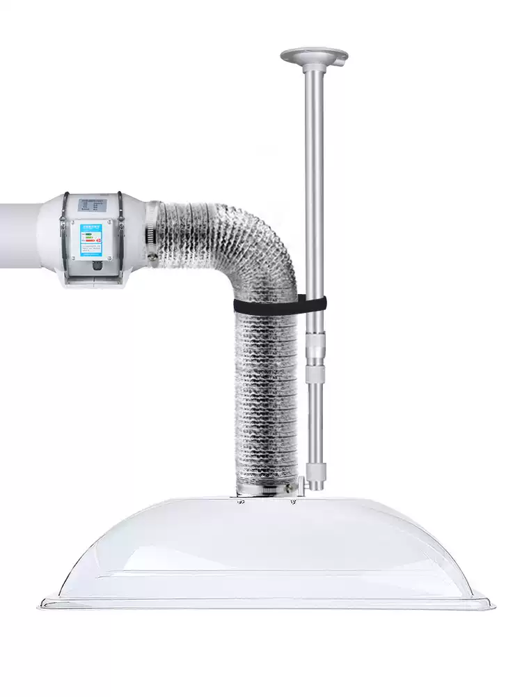 Round Hood Moxa Smoke Extracto - Commercial Exhaust Hood reseña y precio