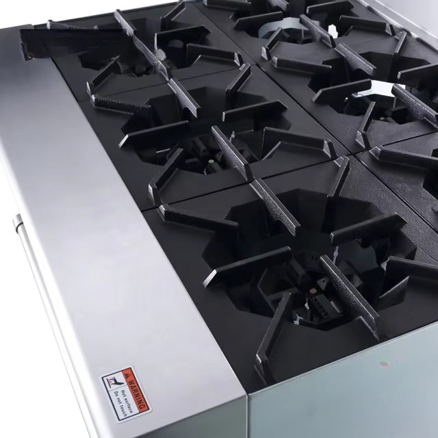 Gas Stove Perfex Gas 6 Burner  - Range Commercial Kitchen reseña y precio